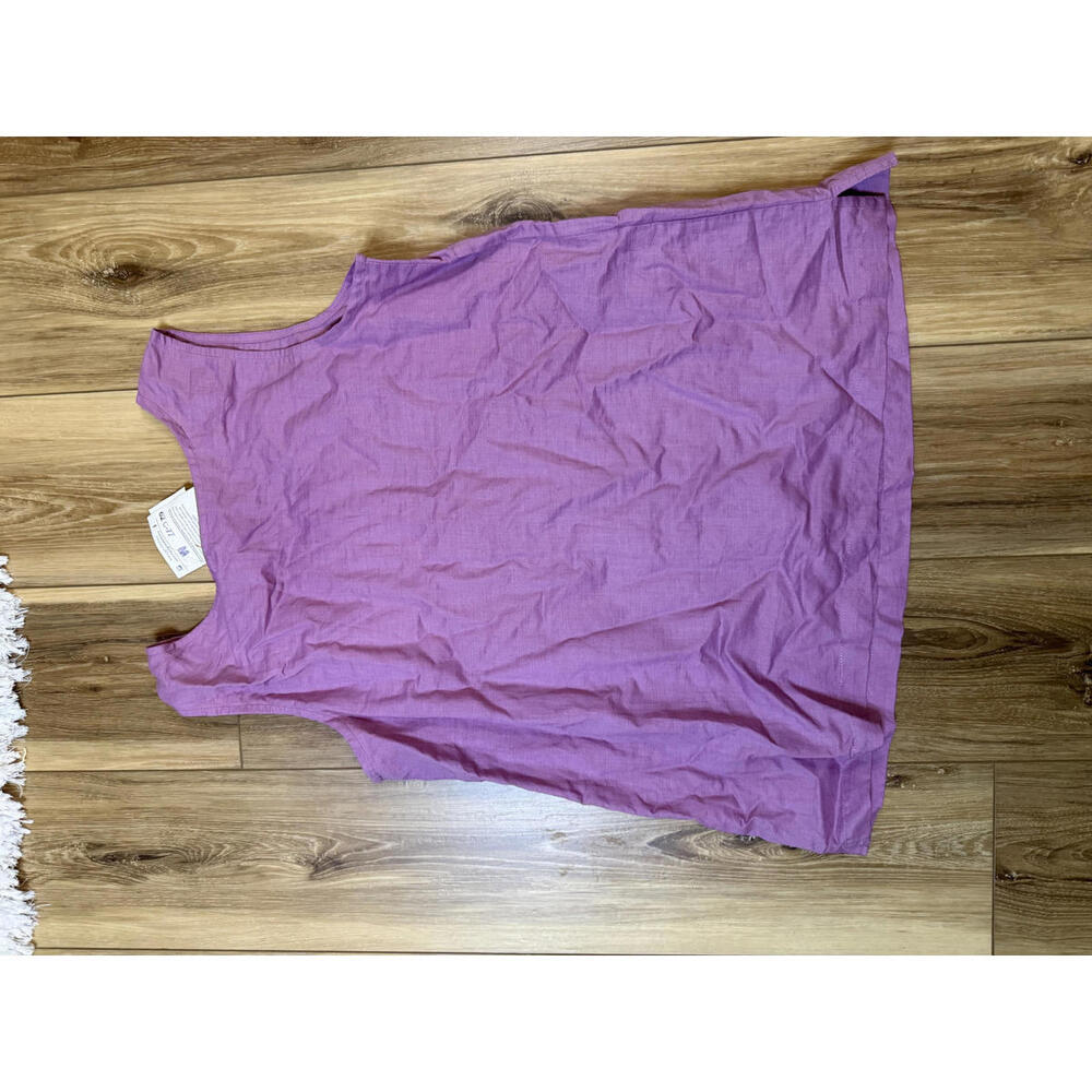 NWT! Marketplace India Handmade Women's Sleeveless Purple Top Size Medium - Picture 4 of 6
